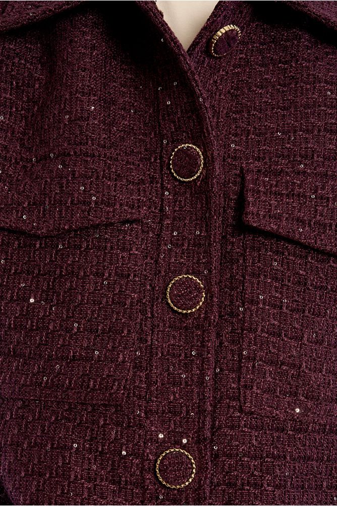 Veste courte en tweed