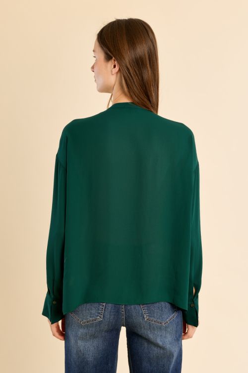 Fluid blouse with collar