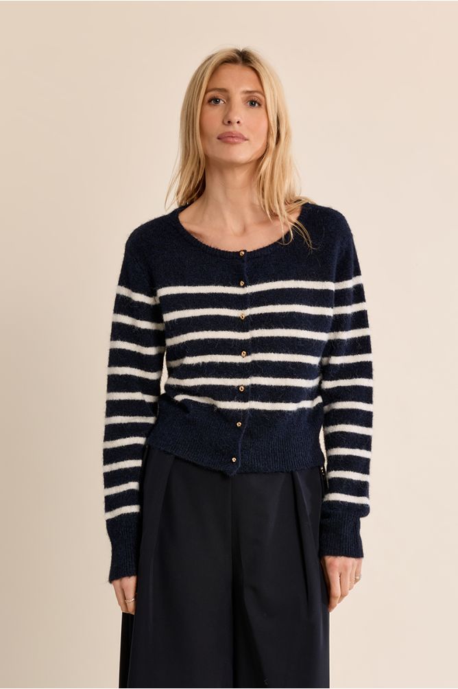 Cardigan à rayures