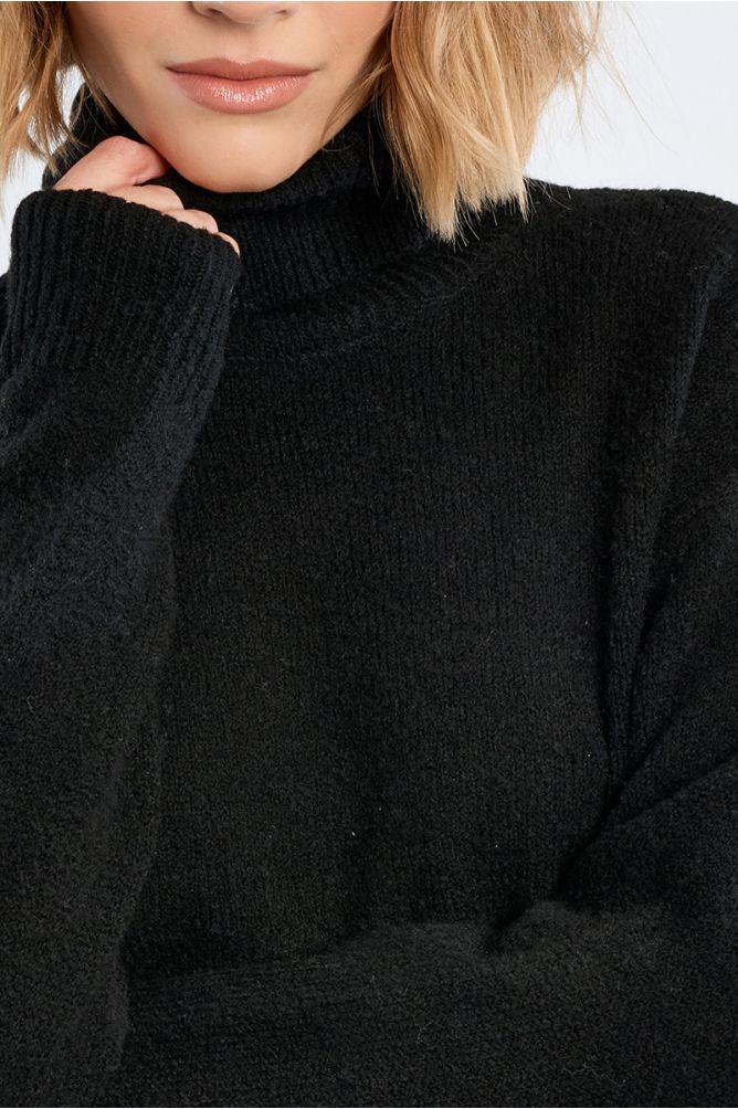 Jersey de manga larga cuello alto
