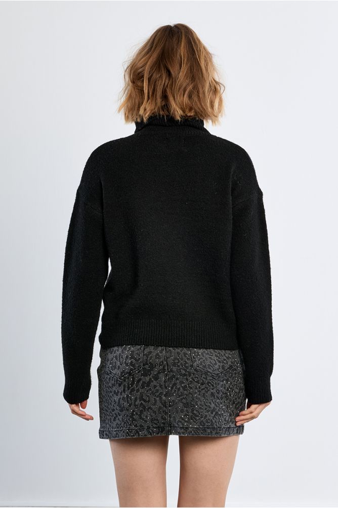 Plain turtleneck sweater