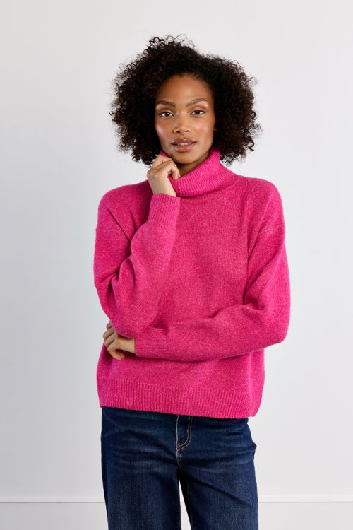 Jersey de manga larga cuello alto