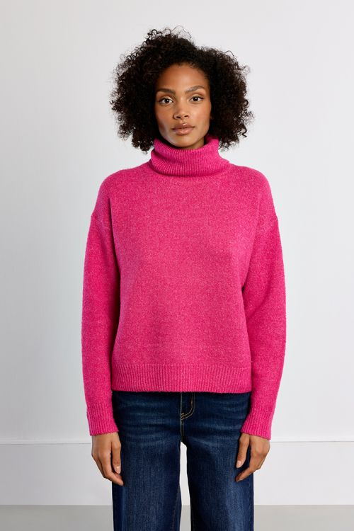 Plain turtleneck sweater