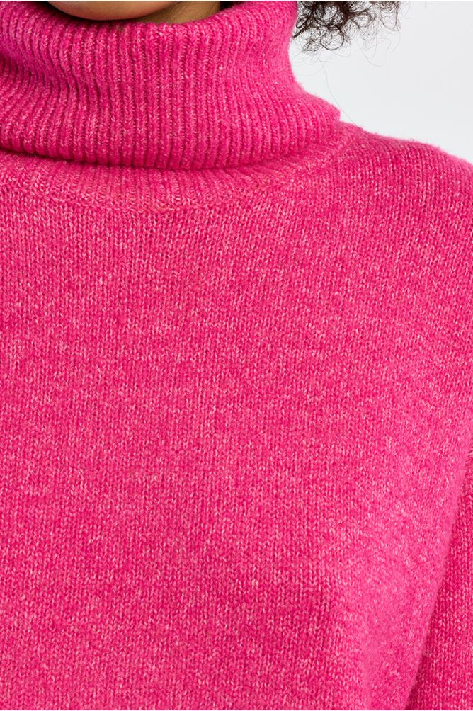Jersey de manga larga cuello alto