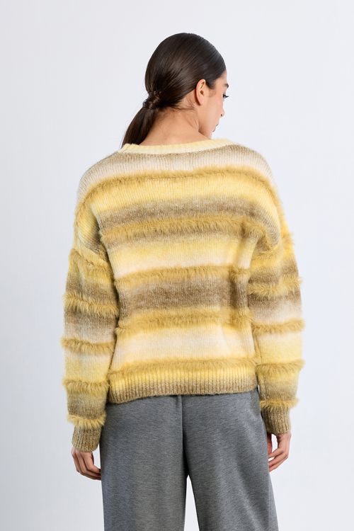 Tie & Dye sweater, fringed