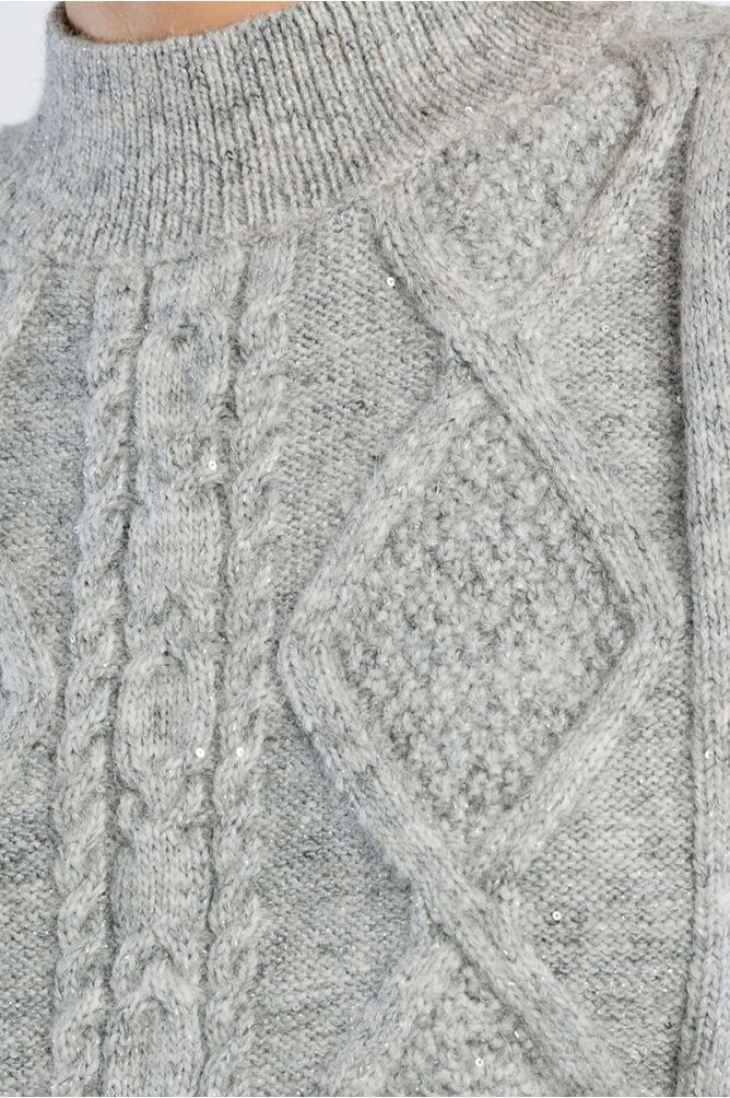 Jersey de manga sisa en punto mezclado