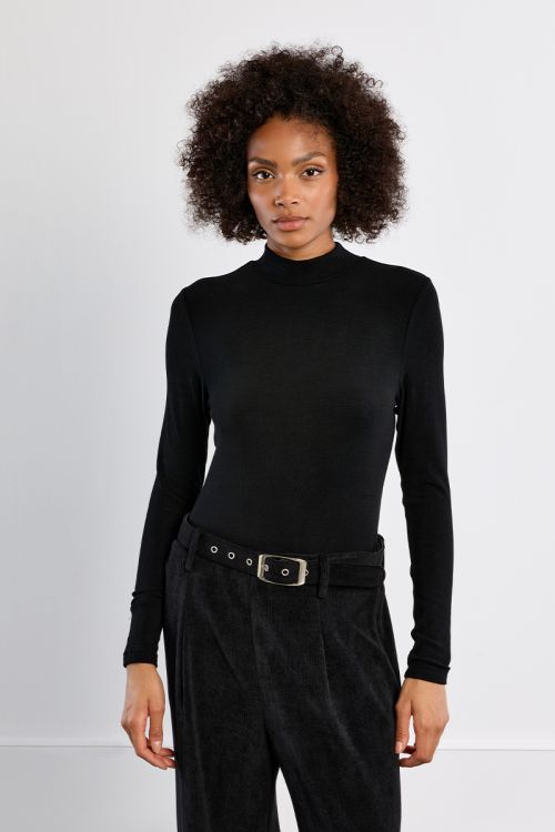 Jersey de manga larga cuello alto