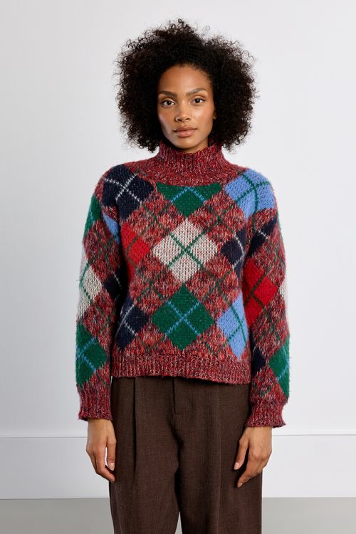 Plaid sweater