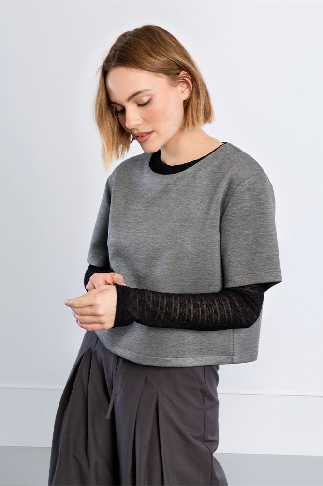 Semi-transparent undershirt