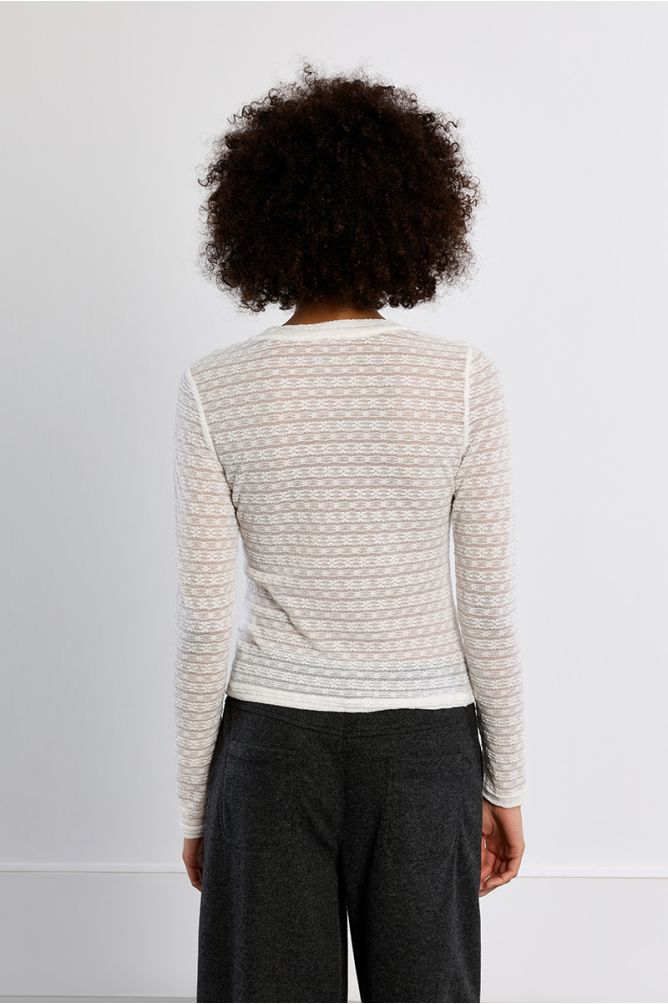 Semi-transparent undershirt