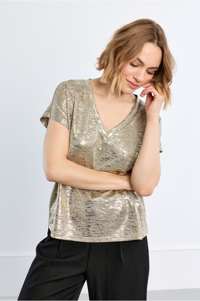 T-shirt métallisé