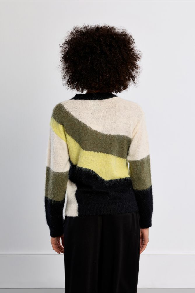 Pull en maille brossée