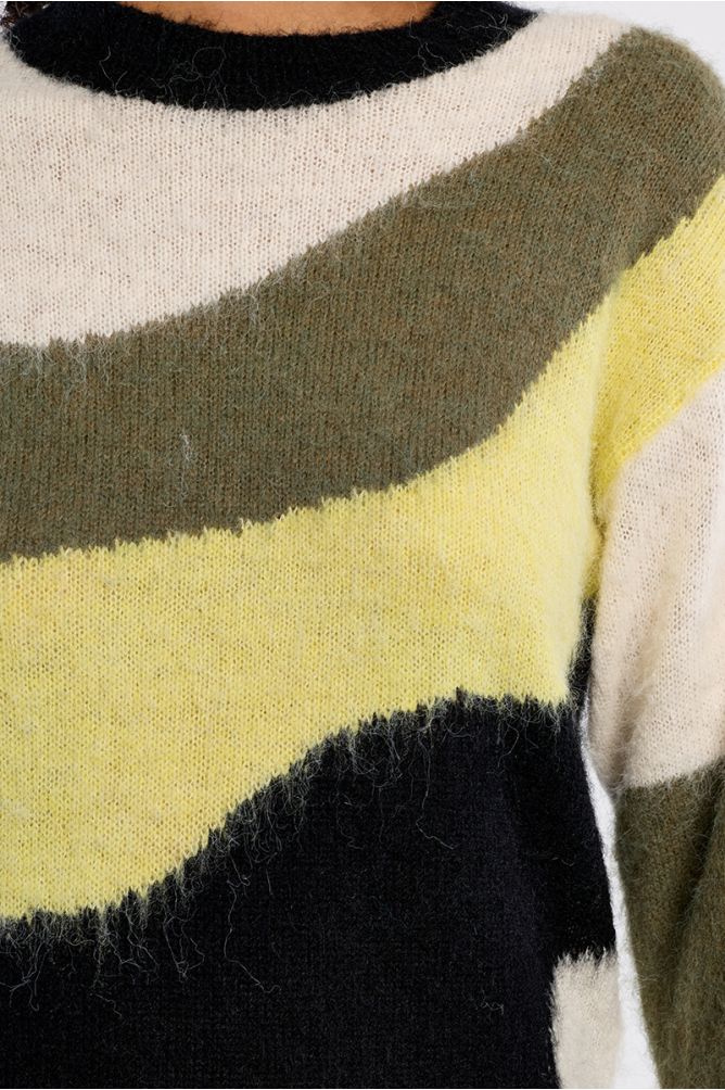Pull en maille brossée