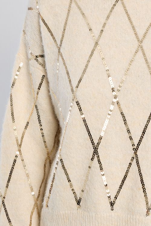 Pull en maille, à sequins