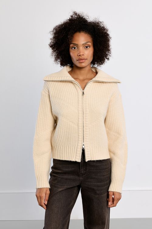 Cardigan en maille, double zippé