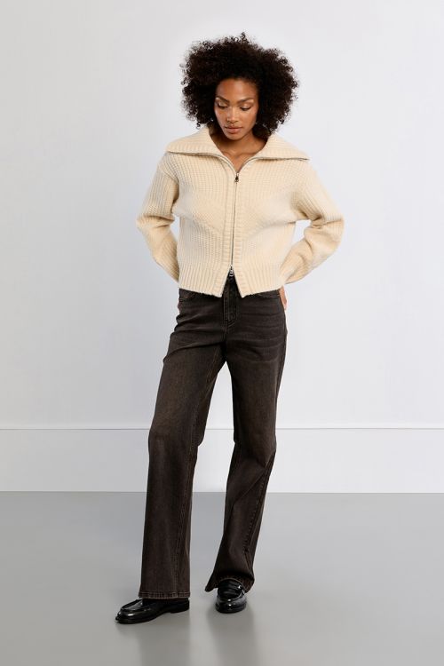 Cardigan en maille, double zippé