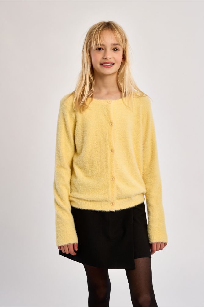 Cardigan duveteux