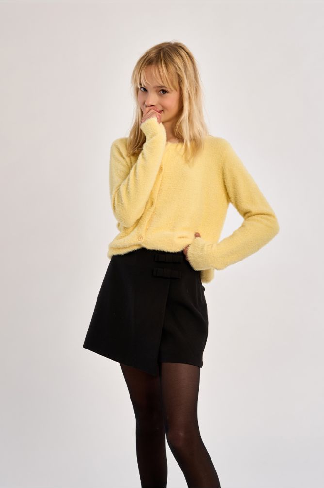 Cardigan duveteux