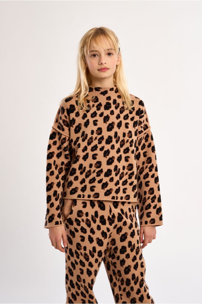 Jersey de manga larga con estampado animal
