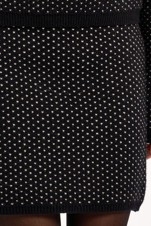 Jersey de manga larga y estampado lunares