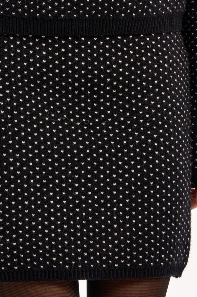 Jersey de manga larga y estampado lunares