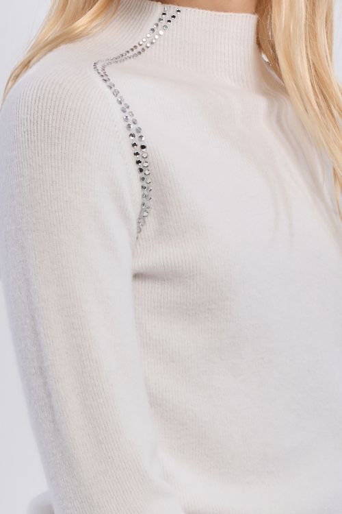 Jersey de manga larga detalle abalorios