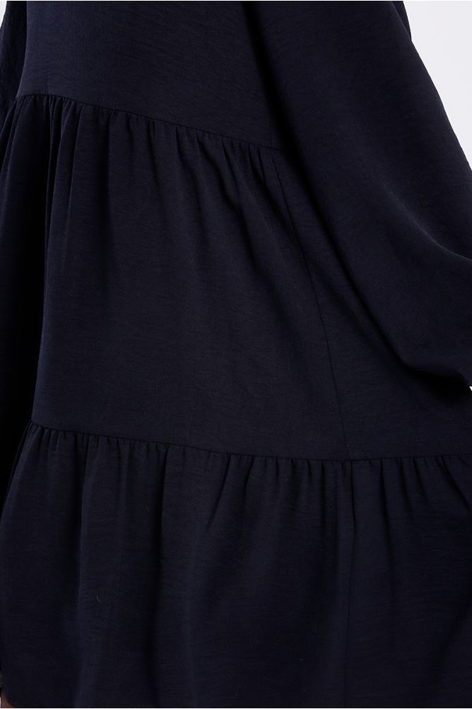 Midi dress, multi-ruffle