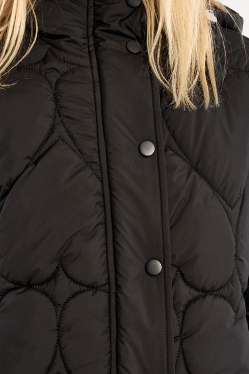 Veste matelassée, motif coeur