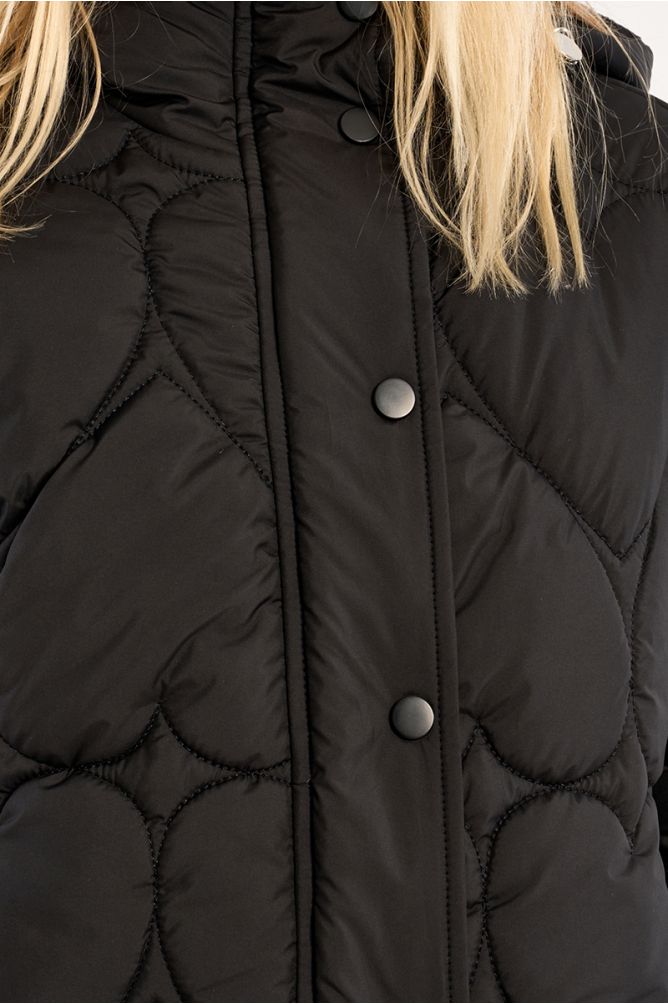 Veste matelassée, motif coeur