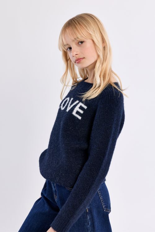 Jersey de manga larga con estampado LOVE