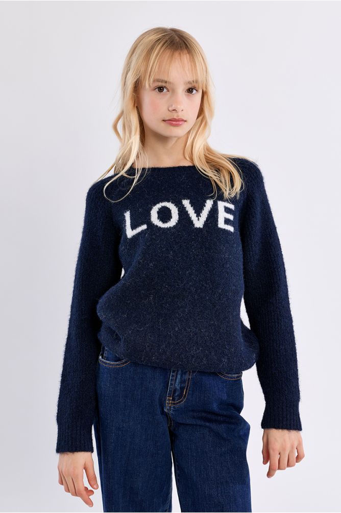 Jersey de manga larga con estampado LOVE