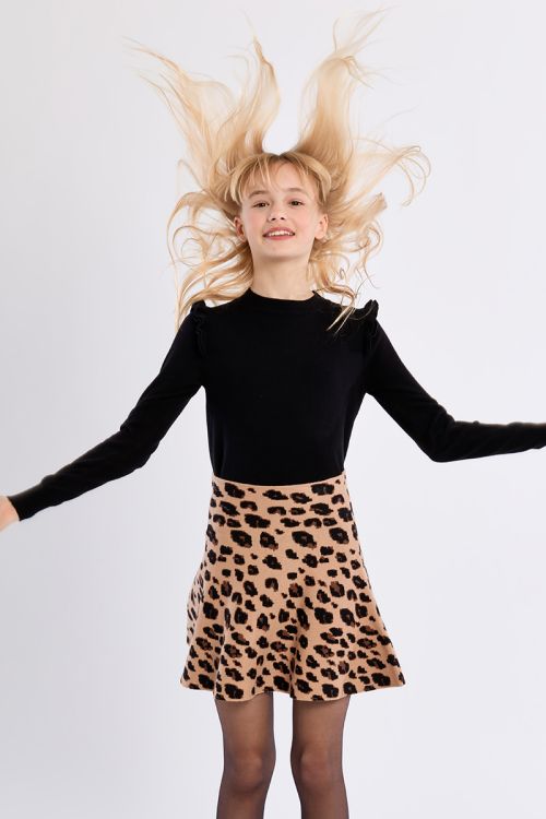 Pull en maille, épaules volantées