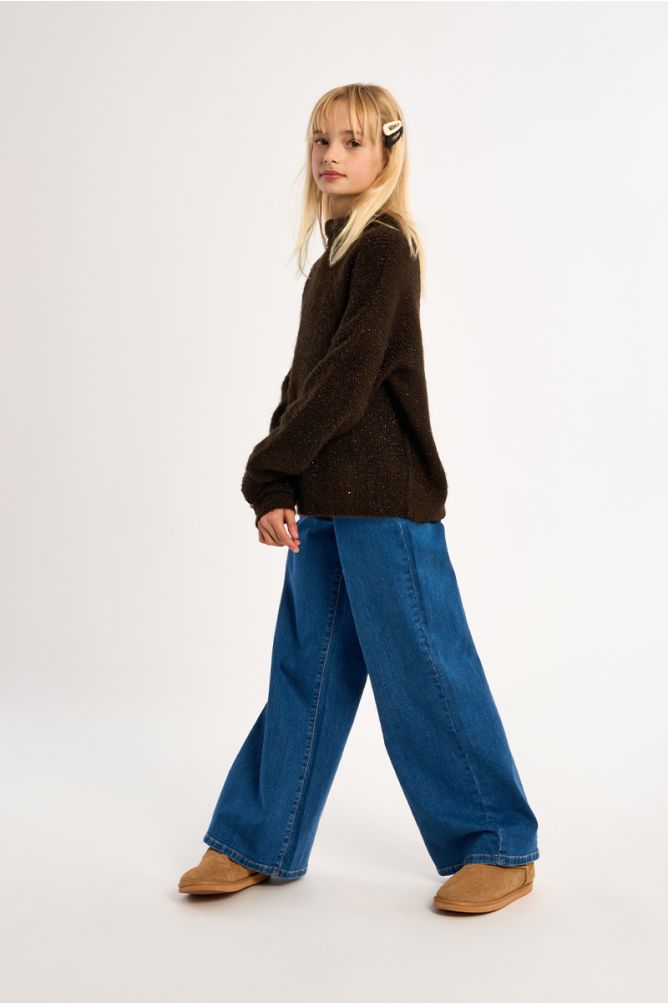 Pull en maille col roulé