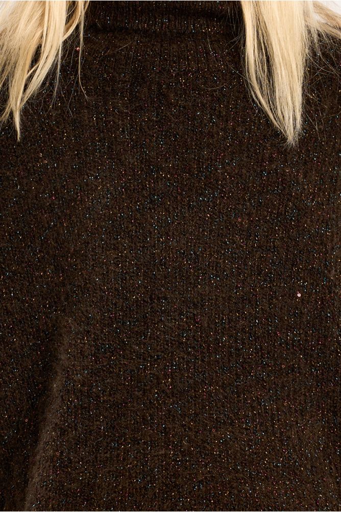 Pull en maille col roulé