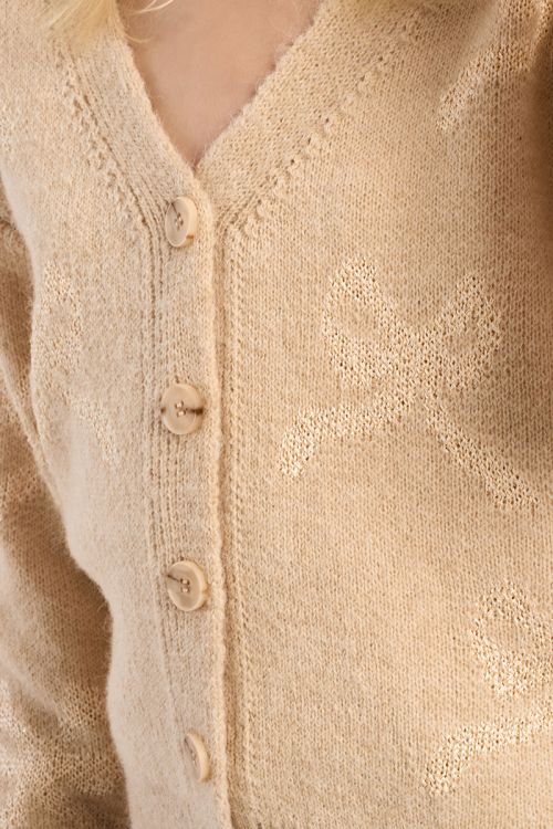 Cardigan à nœuds boutonnés