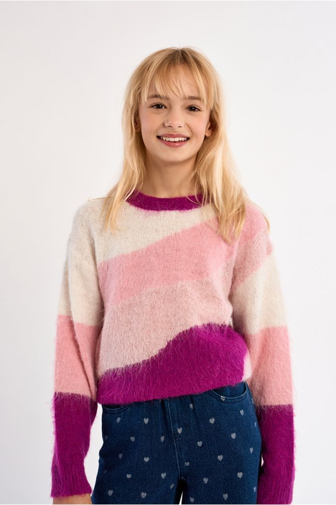 Jersey de manga larga motivo geométrico