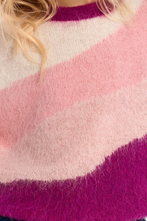 Pull en maille brossée