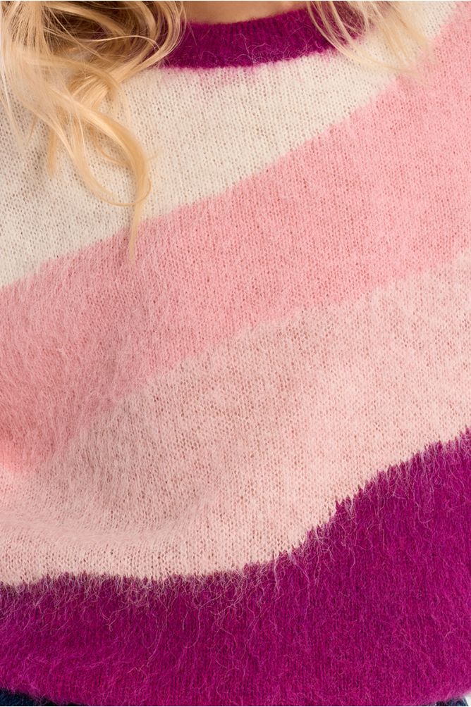Pull en maille brossée