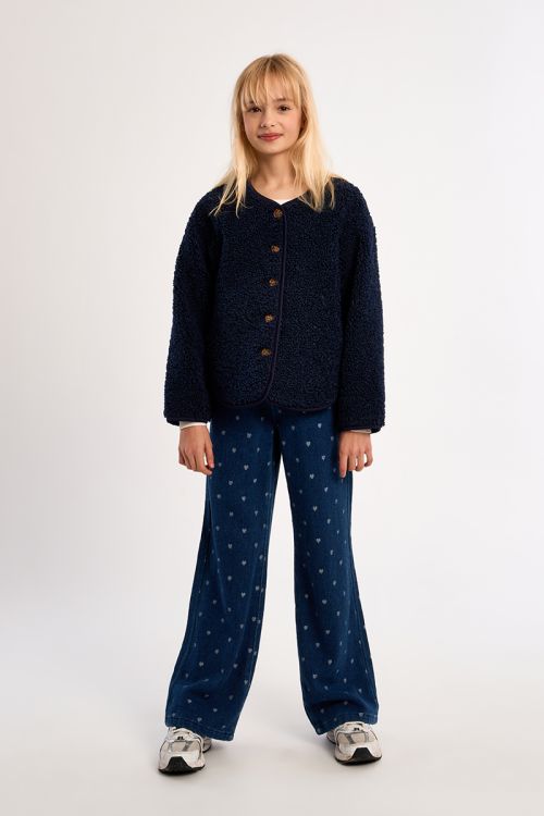 Veste texturée à boutons