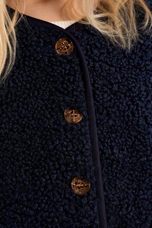Veste texturée à boutons