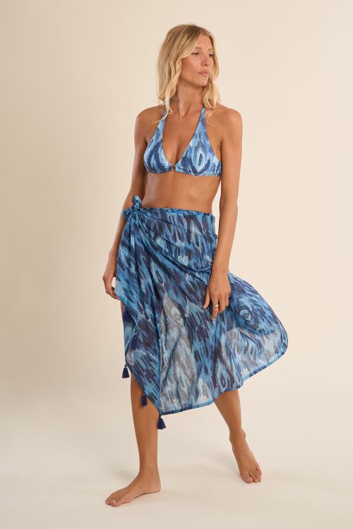 Pareo de mujer largo, con estampado.