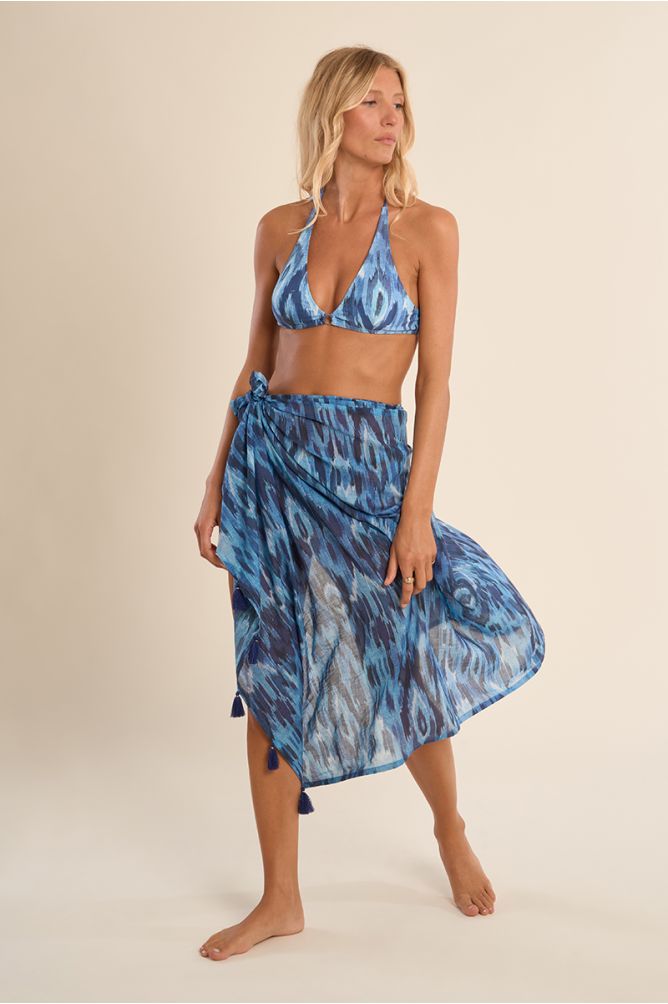 Pareo de mujer largo, con estampado.