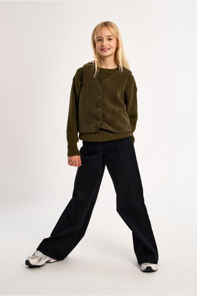 Veste sans manches, imitation mouton