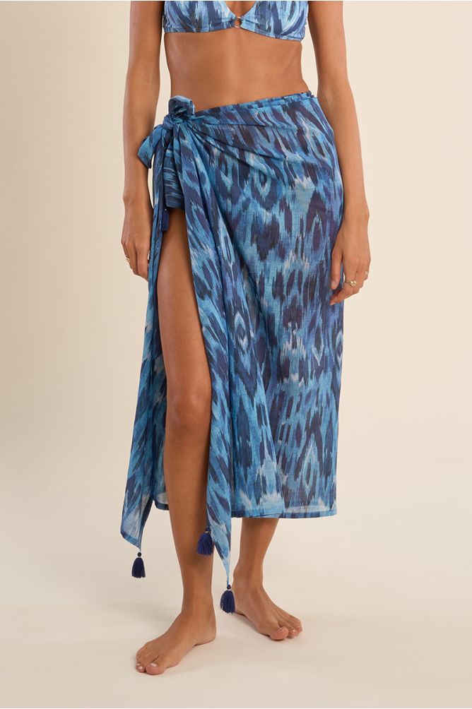 Pareo de mujer largo, con estampado.