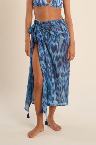 Pareo de mujer largo, con estampado.