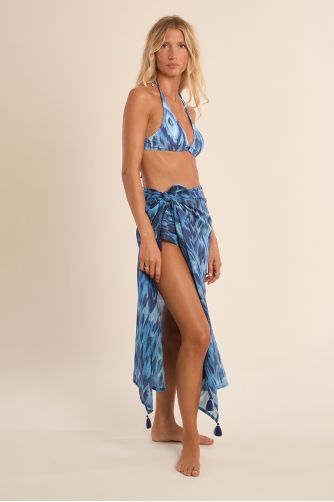 Pareo de mujer largo, con estampado.