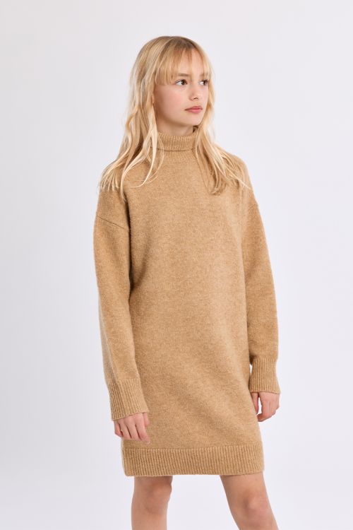 Knitted dress, turtleneck