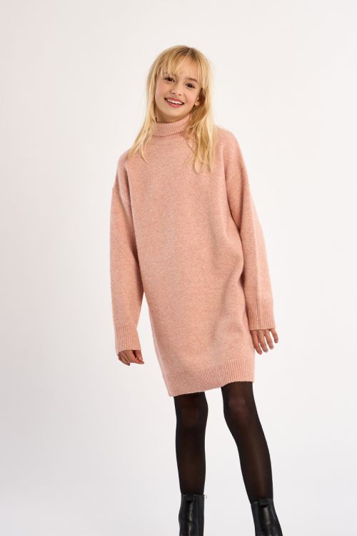 Robe en maille, col roulé