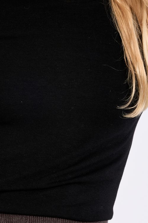 Top manches longues col montant