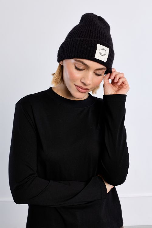 Bonnet en maille, logo Lili Sidonio